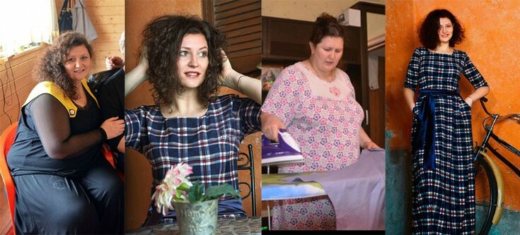 Dukan diyetini uygulamadan önce ve sonra kadın